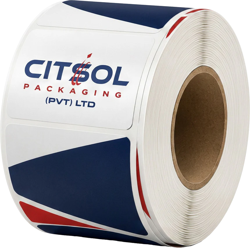 Custom printed label roll